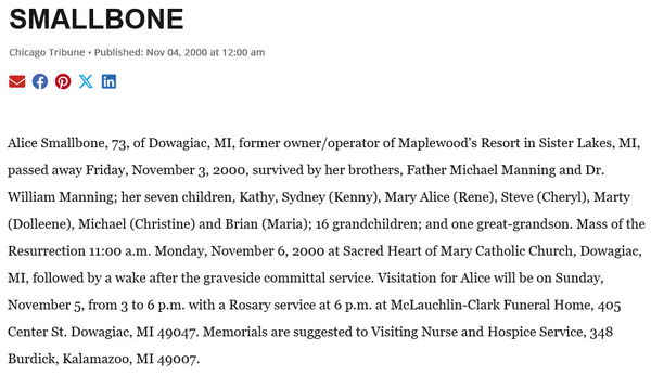 Maplewood Resort (Smallbones Resort) - Nov 4 2000 Former Owner Passes Away (newer photo)